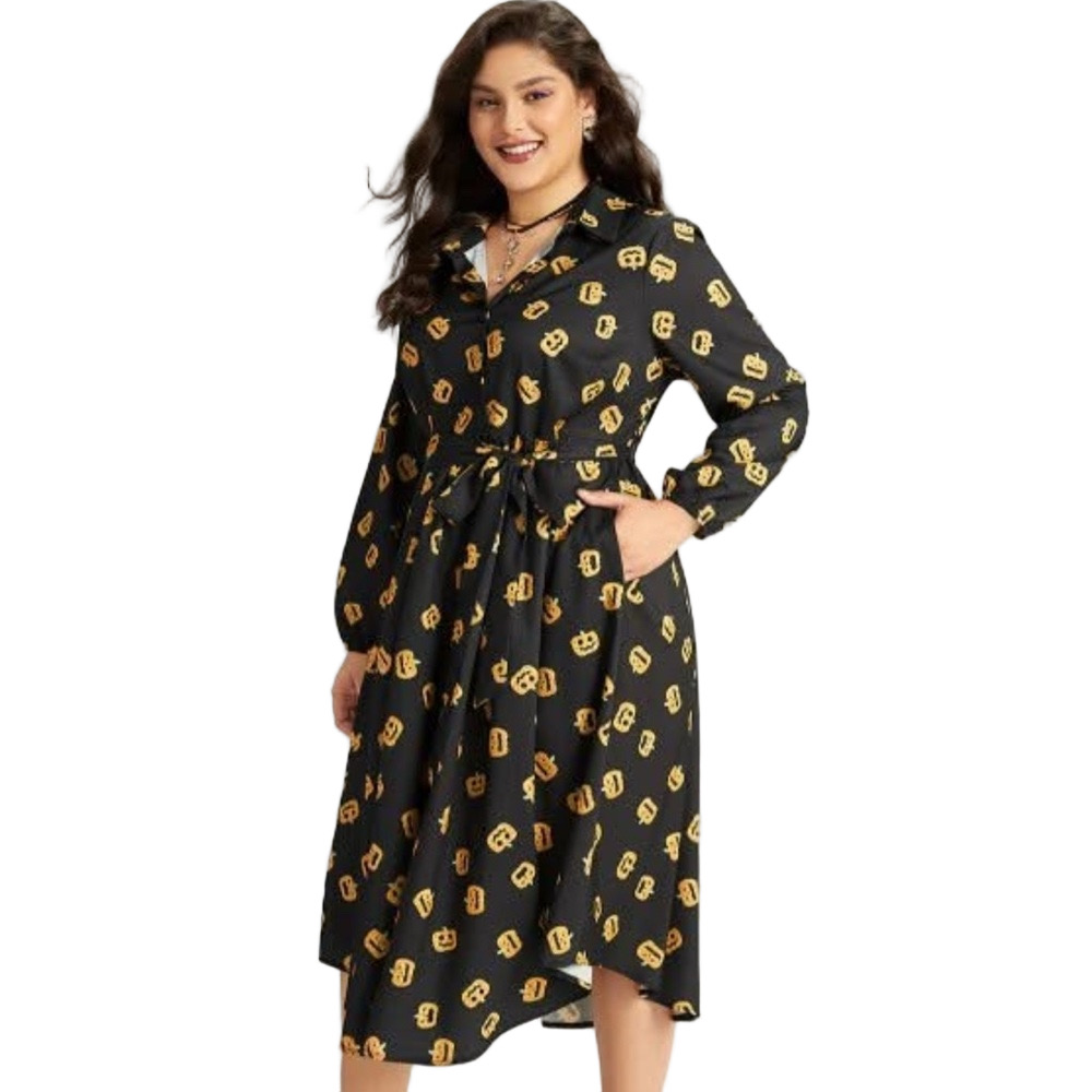 NWT 🎃 Bloomchic Jolly Pumpkin Dress Size 12